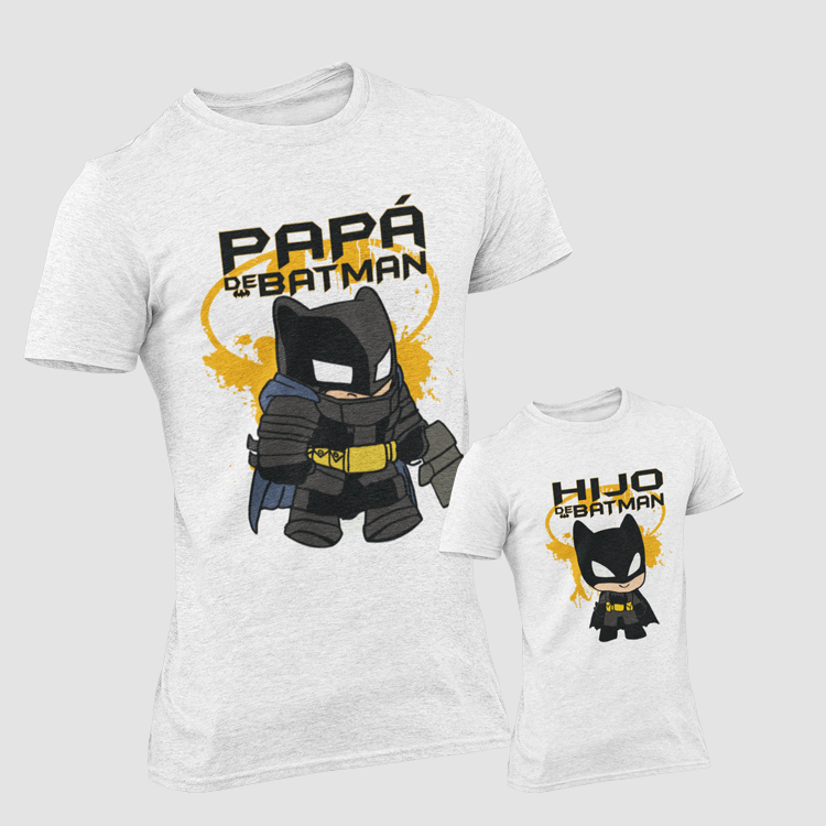 BATMAN FATHER AND SON PACK T-SHIRT – PRINT CAMISETAS MADRID