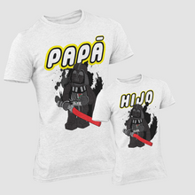Cargar imagen en el visor de la galería, CAMISETA PACK PADRE E HIJO DARTH VADER LEGO