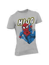 Cargar imagen en el visor de la galería, CAMISETA PACK PADRE E HIJO SPIDERMAN LEGO