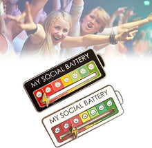 Load image into Gallery viewer, Pin Esmaltado con Bateria Social

