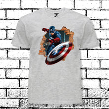 Cargar imagen en el visor de la galería, CAMISETA SUPERHEROES CAPITAN AMERICA PARED
