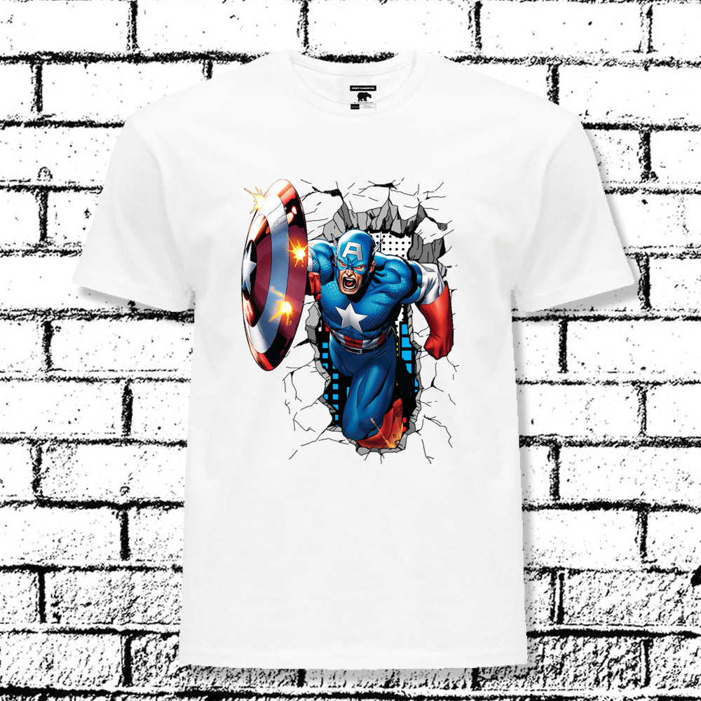 SUPERHEROES CAPTAIN AMERICA T-SHIRT