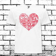 Load image into Gallery viewer, HEART WORDS T-SHIRT
