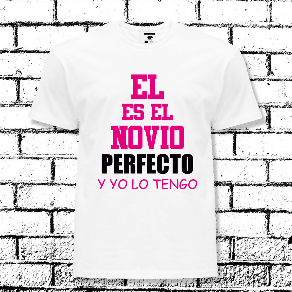 CAMISETA NOVIOS EL ES EL NOVIO PERFECTO