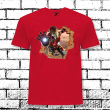 Load image into Gallery viewer, IRONMAN SUPERHEROES FLYING T-SHIRT
