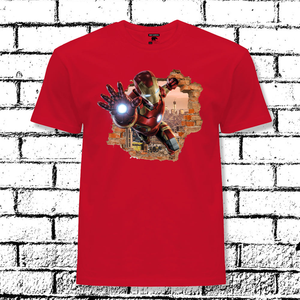 IRONMAN SUPERHEROES FLYING T-SHIRT