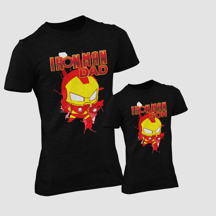 CAMISETA PACK PADRE  E HIJO IRONMAN