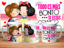 Cargar imagen en el visor de la galería, TAZA PRINCESAS
