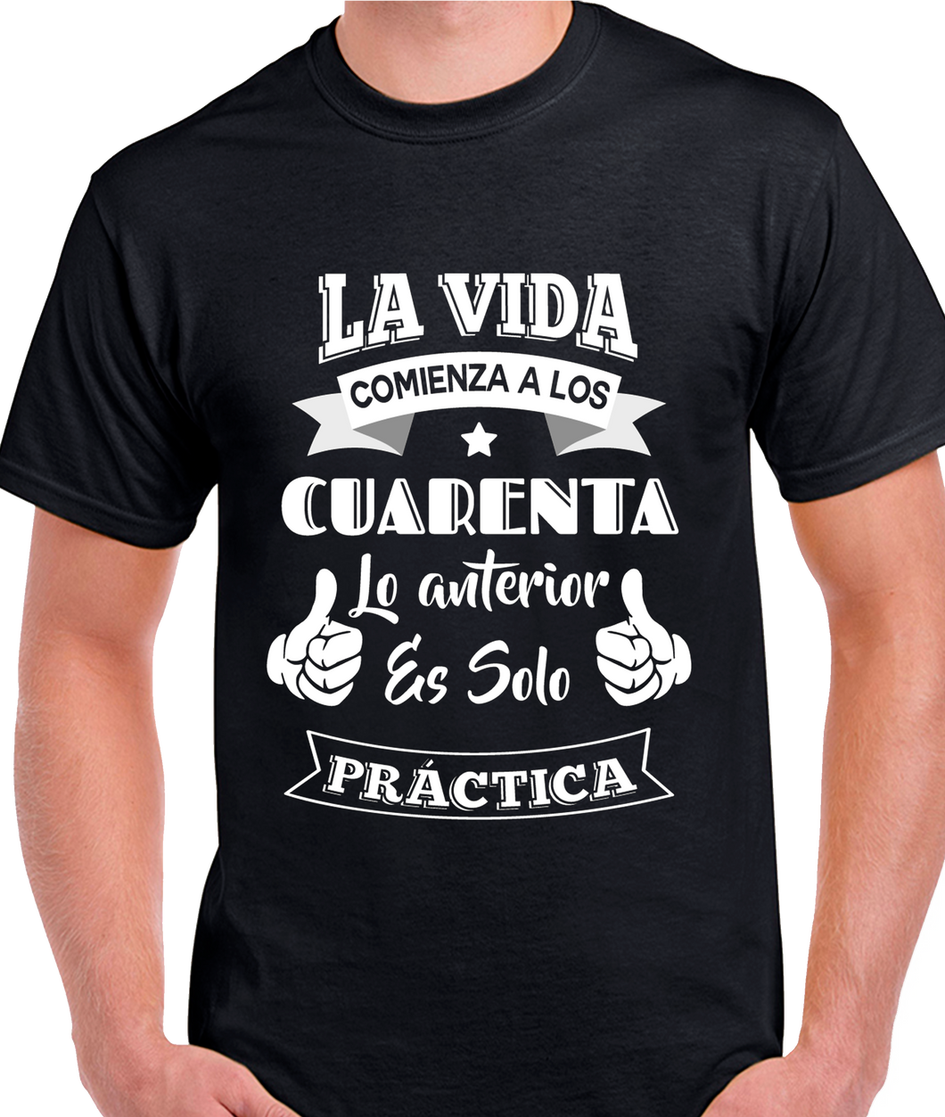 CAMISETA LA VIDA COMIENZA A LOS 40